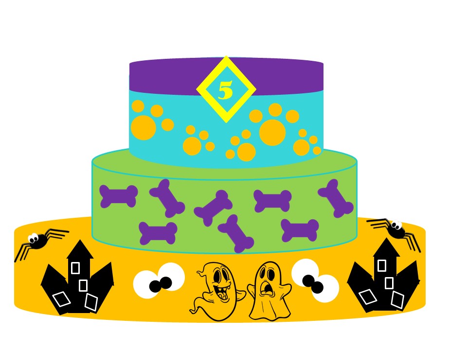 Diseño de power point para la torta de cumpleaños de Diego